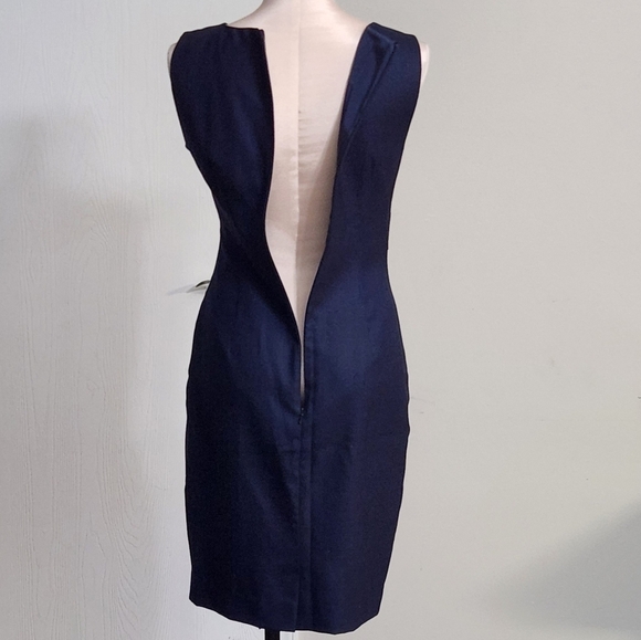 MaxMara Arley Side Pleat Wool Blend Dress - Picture 10 of 12